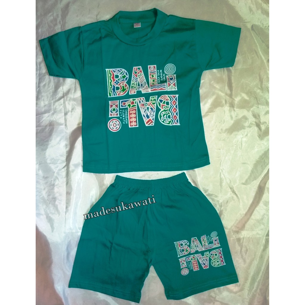 Setelan baju celana anak Bali