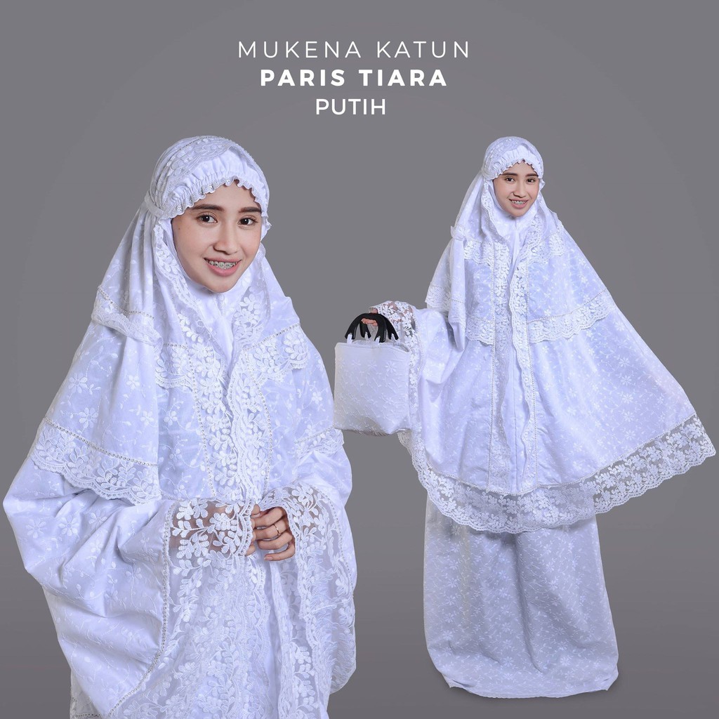 Mukena Dewasa Katun Paris Tiara