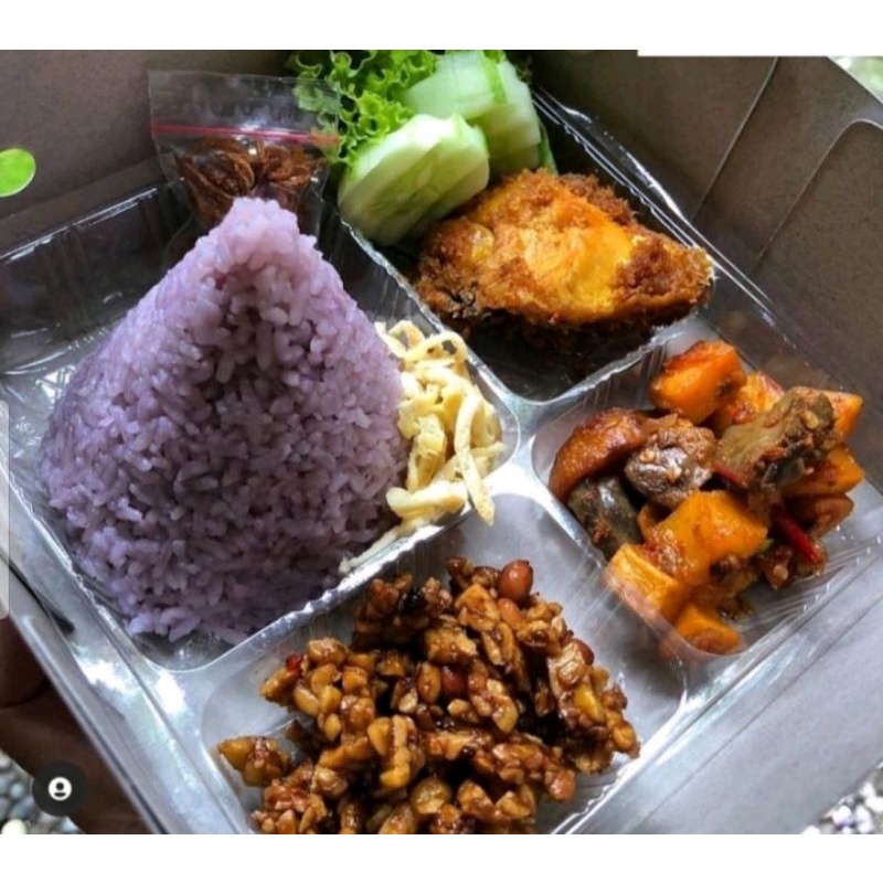 TERMURAH NASI TUMPENG UNGU MINI /LENGKAP /BANDUNG/TERLARIS