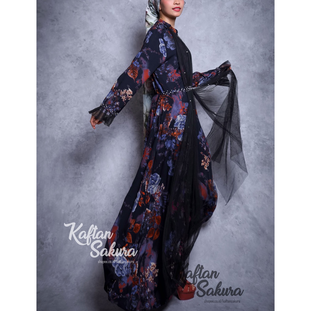 Baju Gamis Wanita Remaja Dewasa Terbaru Bahan Tile Bordir Mewah Premium Gamis Busui untuk Pesta Kondangan Lebaran 2022 ukuran all size real pic