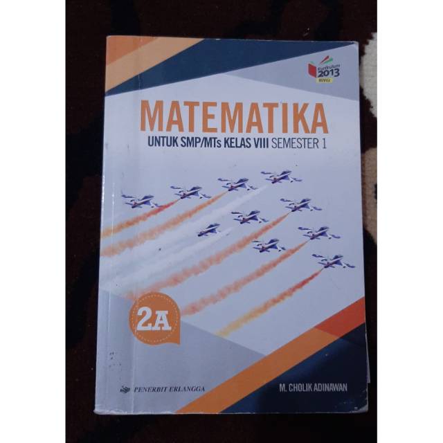 BUKU BEKAS ORI  Matematika SMP Kelas 2 ERLANGGA