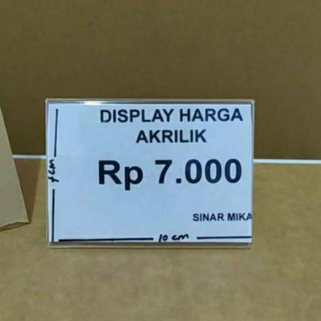 

Display Harga Bahan Akrilik / Acrylic Murah