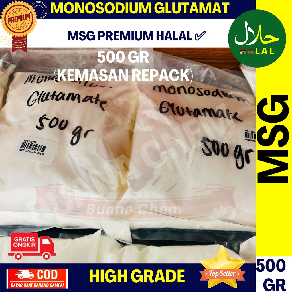 

Penyedap MSG 500 GR HALAL / Vetsin / Micin / Monosodium Glutamat / Pecin / Penyedap Rasa