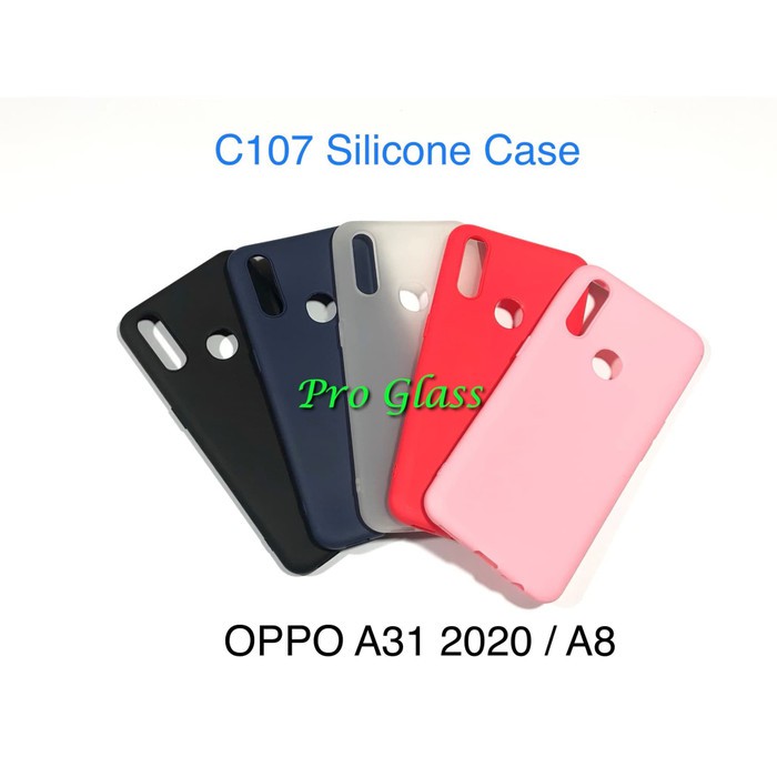 C107 OPPO A31 2020 / A8 Colourful Ultrathin Silicone Case / Matte Case