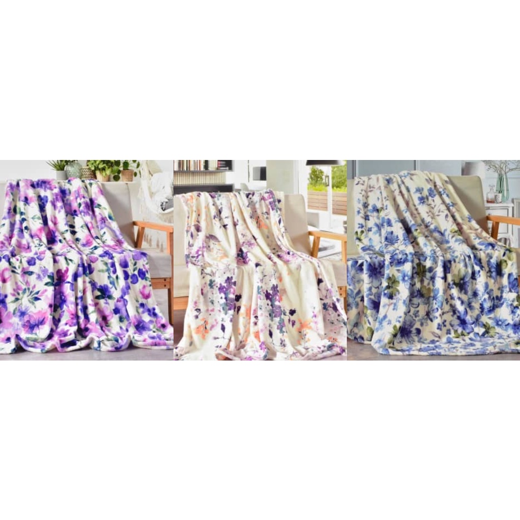 ACE Arthome Selimut FLEECE SMALL FLOWER 150x200 Cm