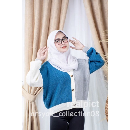 CARDIGAN RAJUT TWIST | OUTWEAR KNIT MIX arsyad_collection08