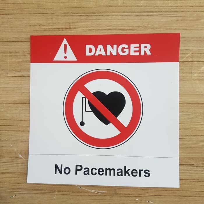

STICKER DANGER NO PACEMAKER UKURAN 20X20CM