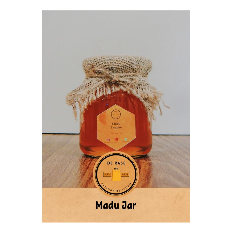 

de_rase Madu Trigona/Klenceng Asli Belitong Kemasan Jar 400g