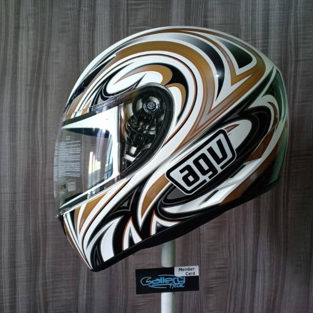 AGV K3 Basic Evil Nero Argento Canno Fucile White Gold Gunmetal