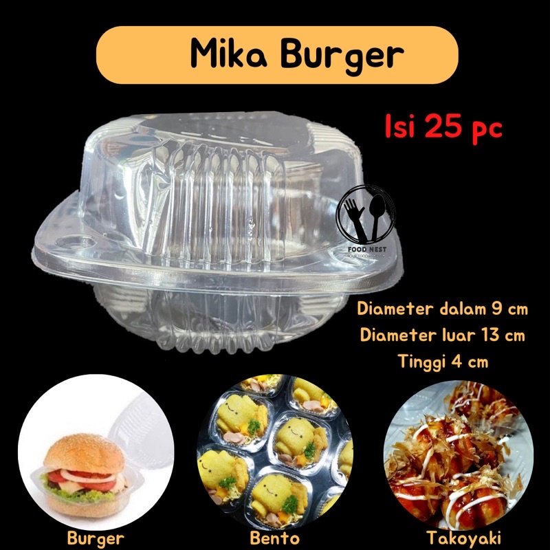 mika burger tray mika hamburger mika bolu mini mika plastik kue burger hamburger mika salad mika roti burger kue foodsave