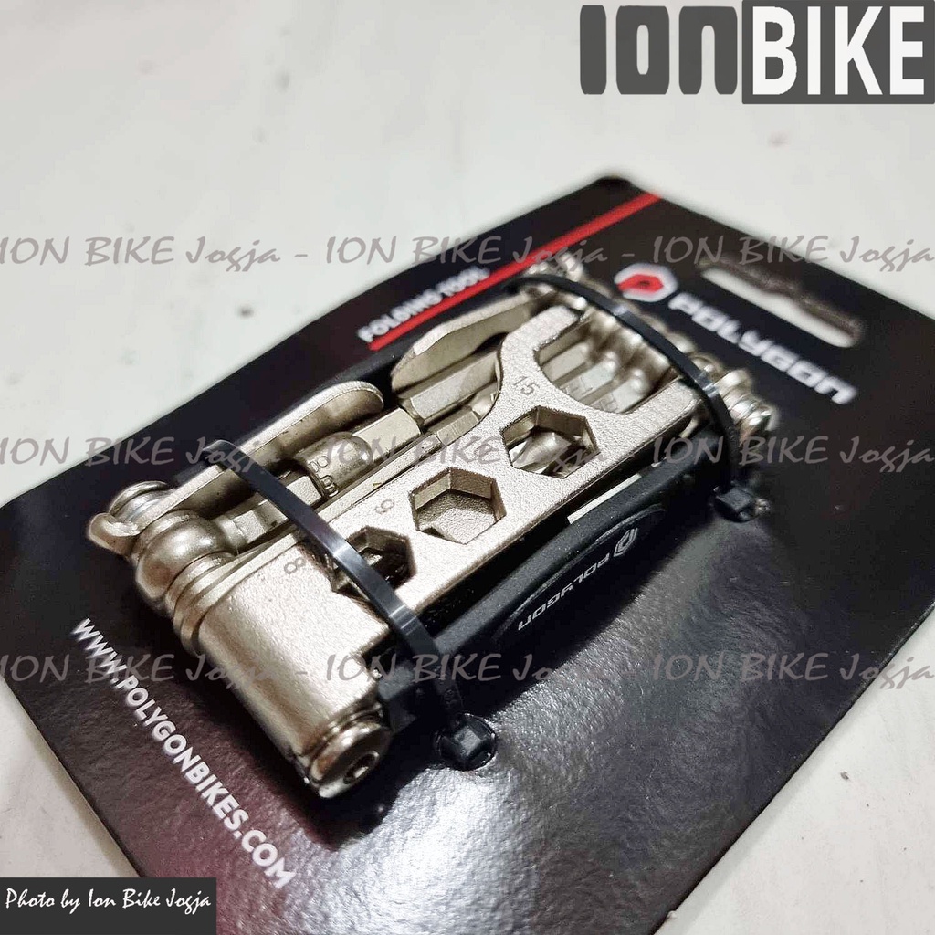 Kunci L Polygon Ezile 18 in 1 Folding Tool Kit Set Toolset Sepeda - Toolkit KunciL Kunci Lset Emerge