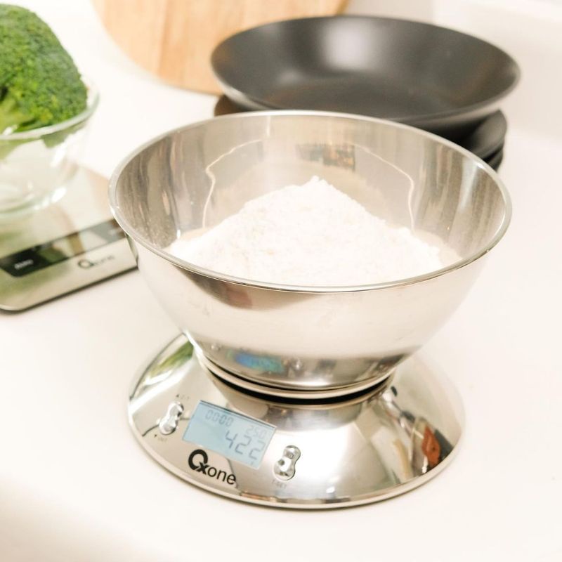 Oxone OX315 Timbangan Dapur Digital 5kg Stainless Steel