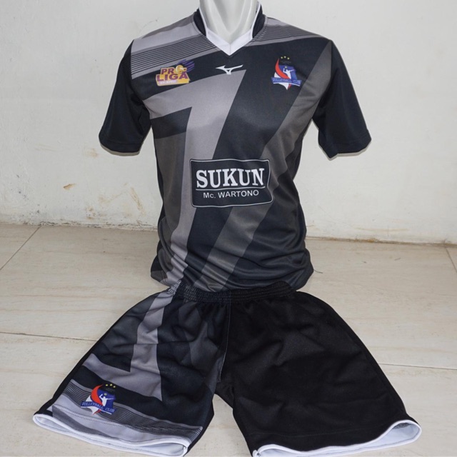 Jersey setelan motif proliga 2020 surabaya bhayangkara samator