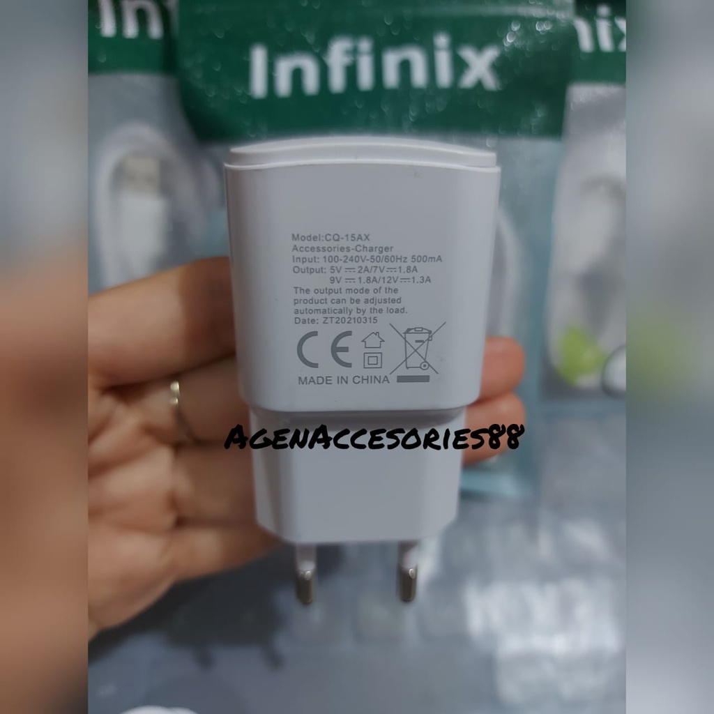 Charger Infinix/ Casan Infinix/ TC Infinix Hot 8/ Hot 9/ Hot 10/ Smart 5 Kabel Micro USB
