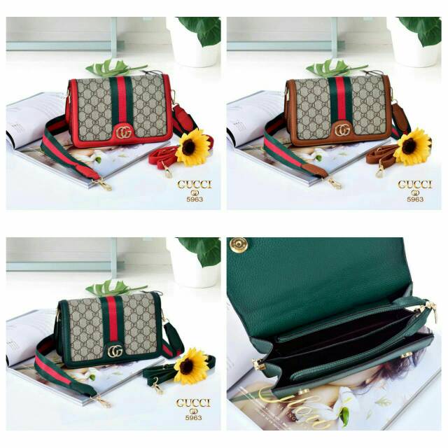 TAS SELEMPANG IMPORT BATAM BRANDED WANITA GUCCI 5963 0015