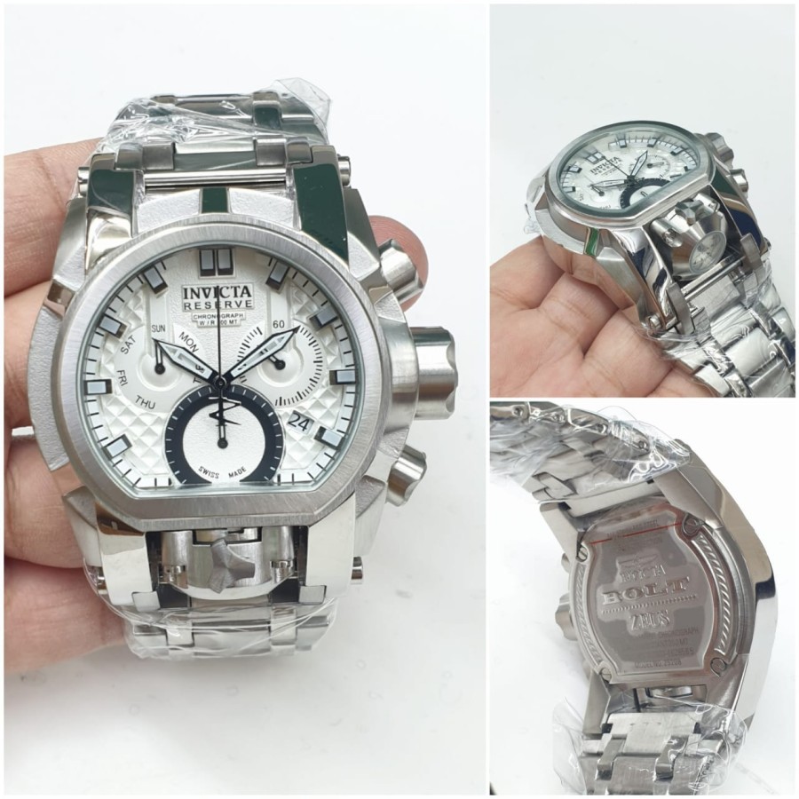 Promo Jam Tangan Pria Invicta Bolt Zeus Silver Garansi 1th