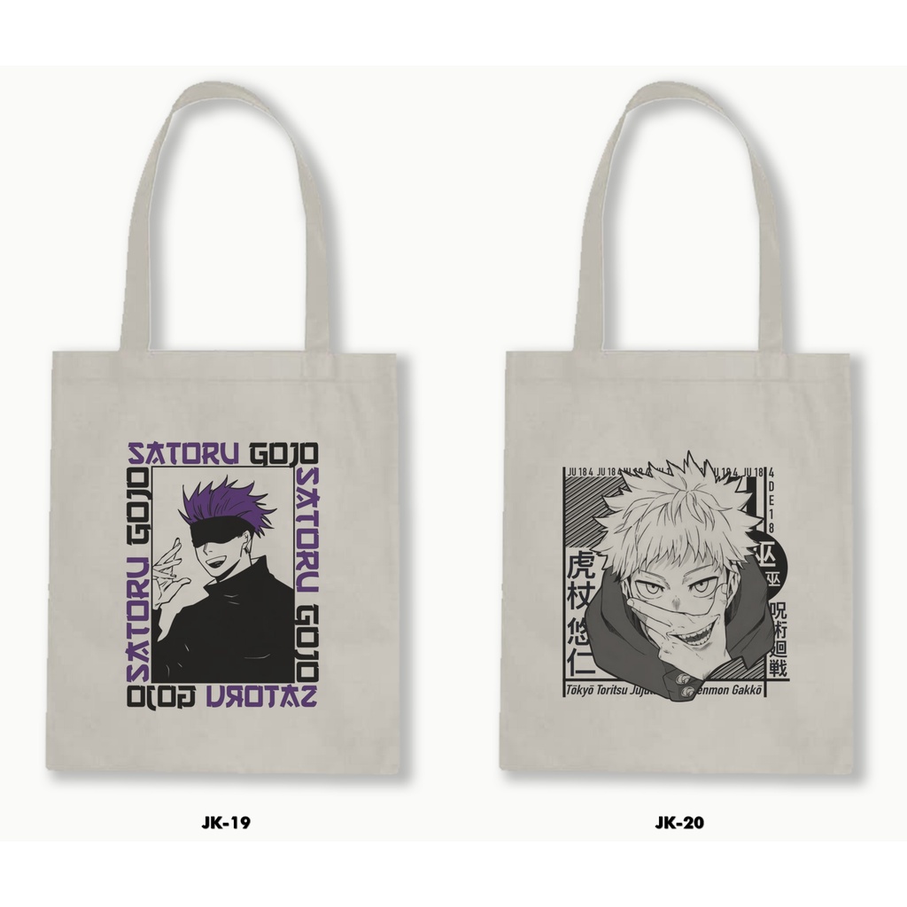 TOTE BAG BLACU - JUJUTSU KAISEN /ANIME/MANGA 01