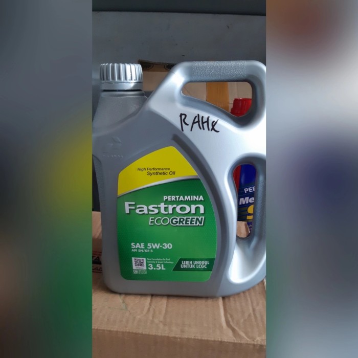 Oli mesin Eco Green 5w-30 3.5 Liter