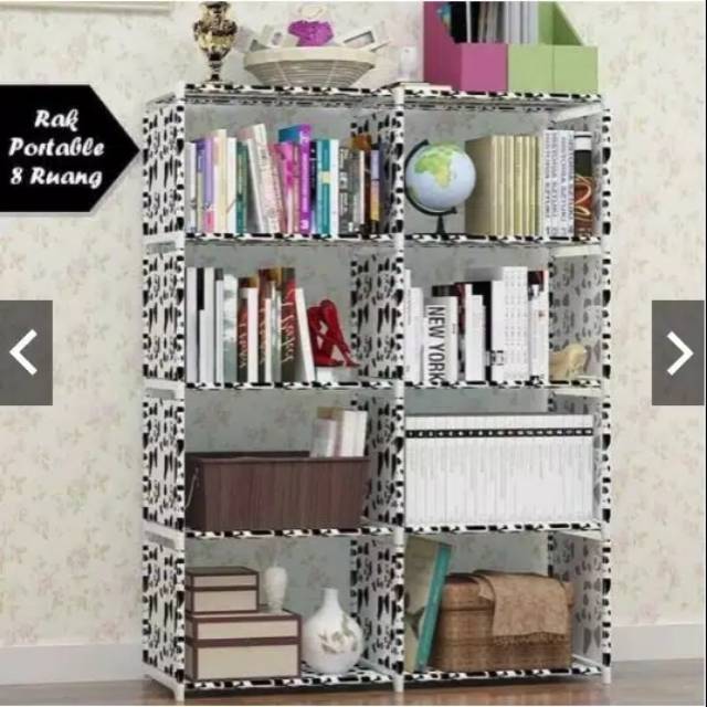 Rak buku rak rakit serba guna