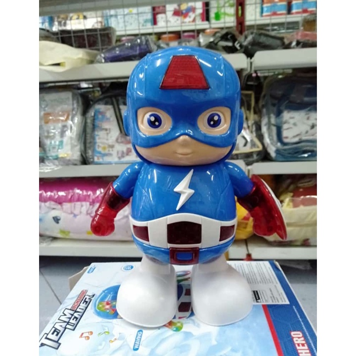 Mainan Robot Kapten Amerika Joget Captein America Dancing 318-K