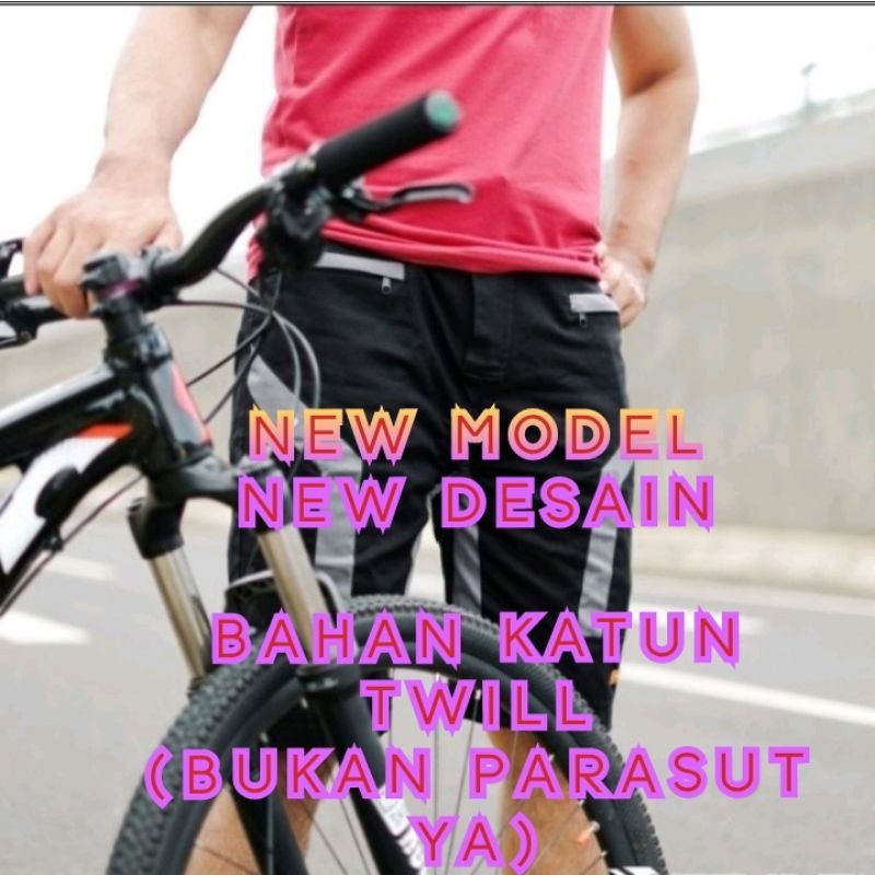 CELANA SEPEDA GOWES PRIA PADDING MTB MODEL 3/4 READY BIG SIZE JUMBO XXXL,Size 4XL, 5XL, 6XL