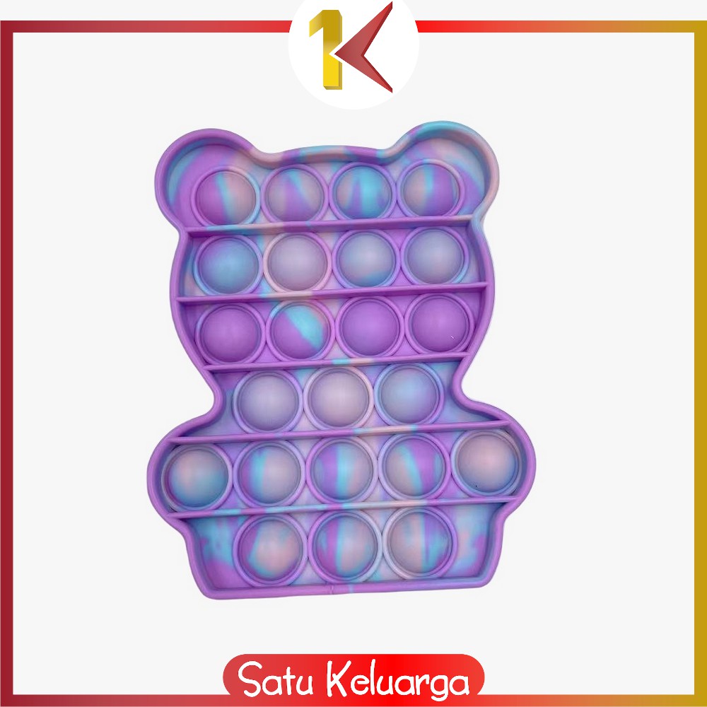 SK-M131 Mainan Pop It Rainbow Karakter Fidget Push Pop It Among Us Bulat Tik Tok Pop Its Mainan Anak-5