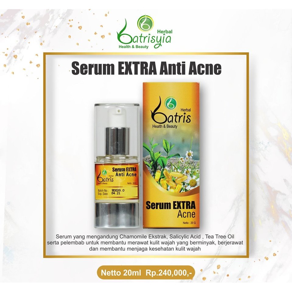 Batrisyia Serum Extra Acne 20 ml (Batris Serum Anti Acne Extra Fazathan)