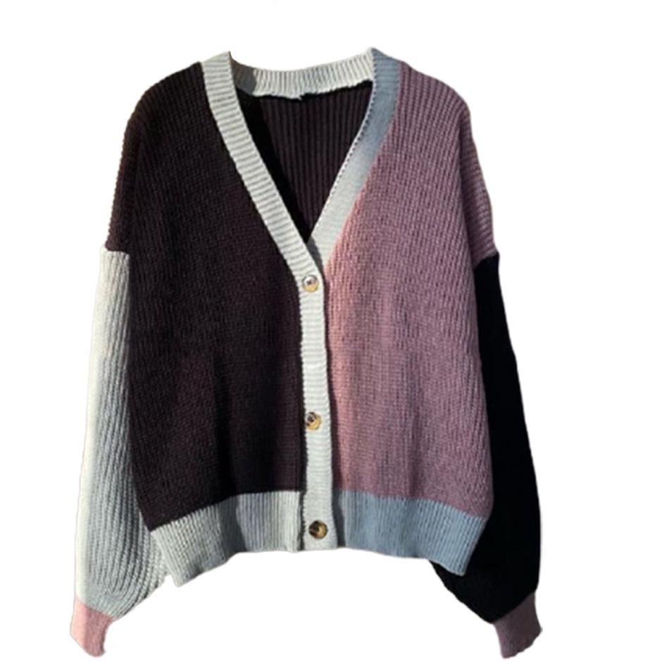 SALEE!!!!.. Vallina Cardigan Two Tone Eireen Cardy | Kardigan Rajut Twist Tebal Knit Cardie Wanita C