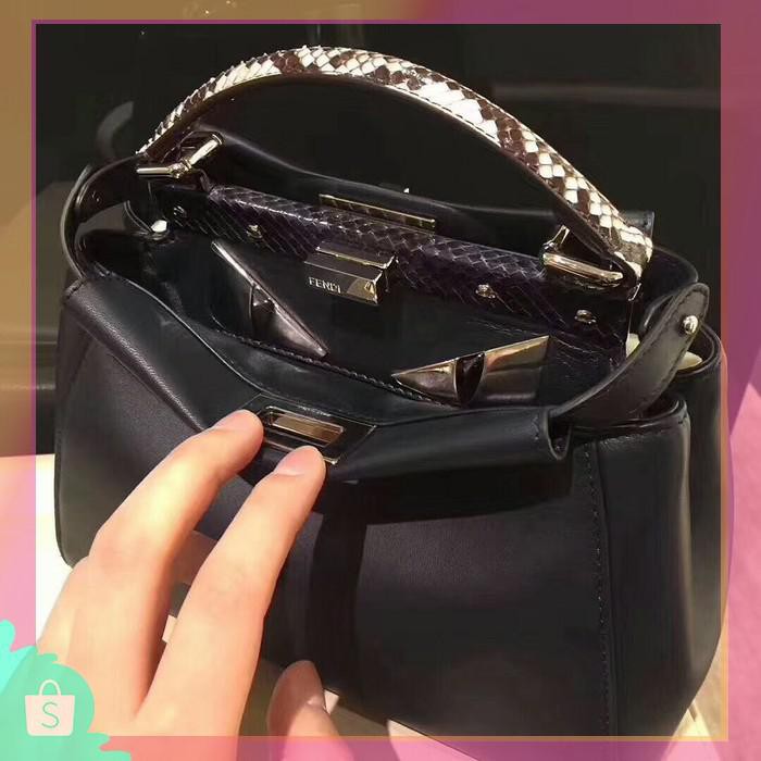 Fendi peekaboo black monster black snake handle. MIRROR QUALITY