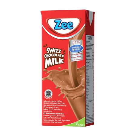 Zee UHT Swizz Coklat dan Strawberry KBB