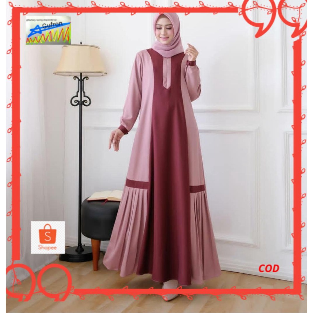 Umberella Maxi Gamis Muslim Terbaru 2021