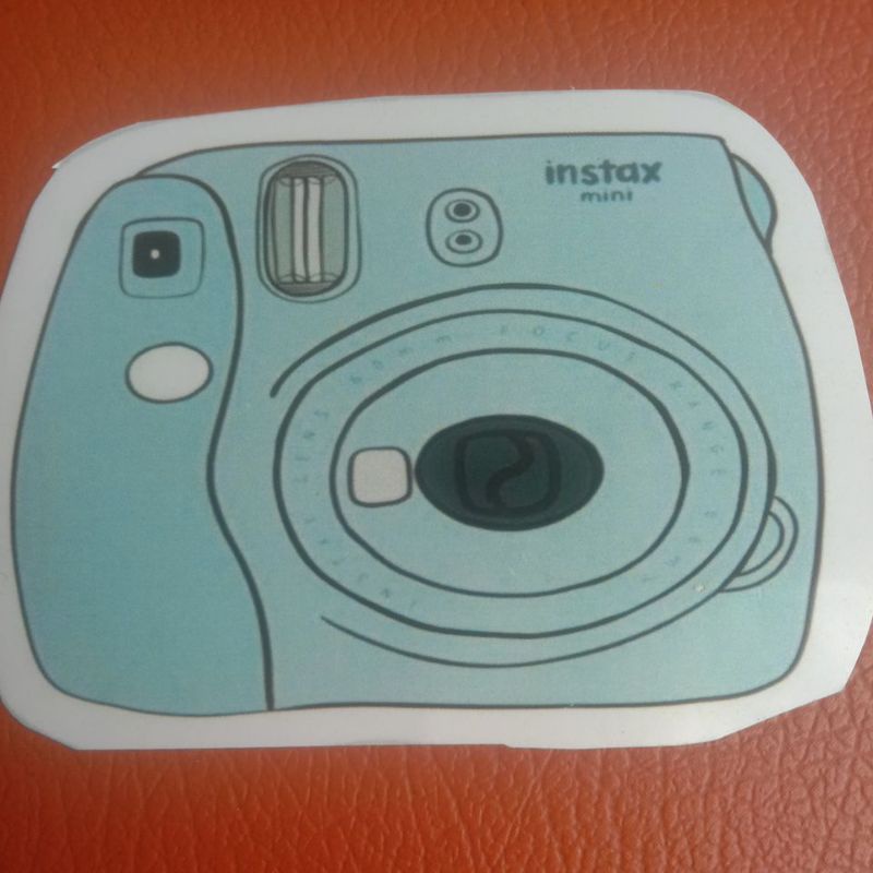 stiker kamera polaroid