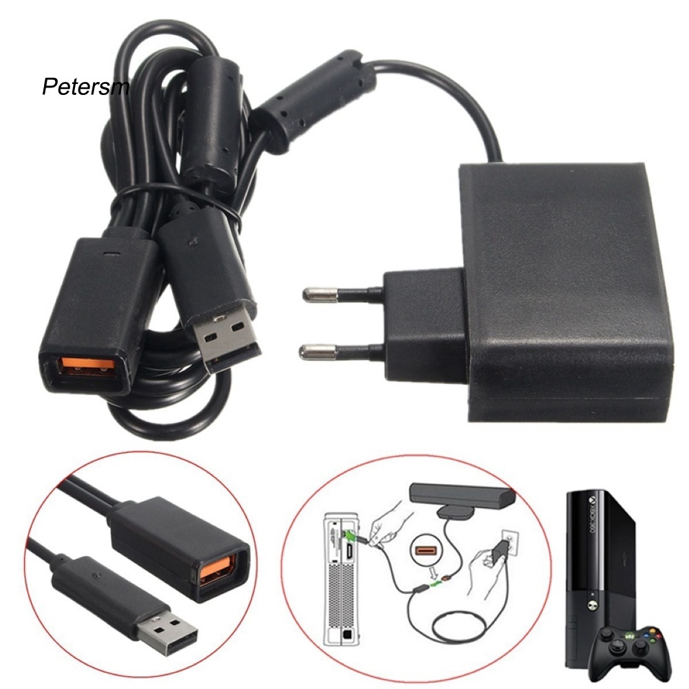 (Pt) Kabel Adapter Charger Usb Untuk X-Box 360 Kinect Sensor