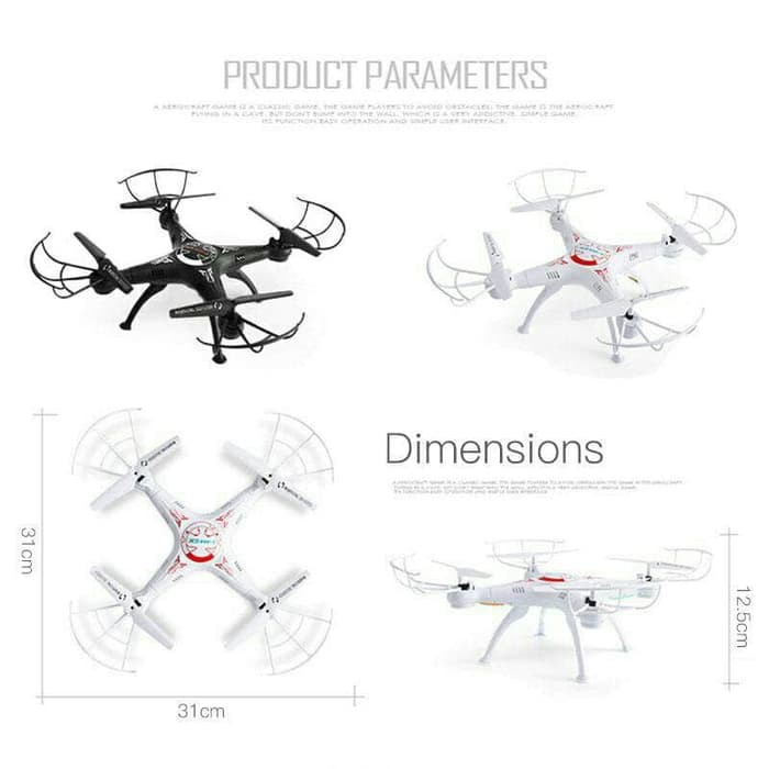 Drone Hr Sh5W Remote 2.4G Tanpa Kamera Ty82940