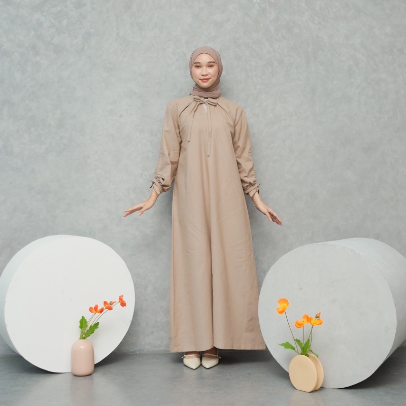 BEFAST - ZRX OOTD Dress SALINA / LYLA DRESS / LongDress Wanita Keluaran Terbaru / Outfit Wanita Muslimah / Dress Kekinian Remaja ABG / Pakaian Wanita Kondanga/Pesta / Dress Maxy lengan Serut Panjang / Fashion Wanita Modis / Dress Polos Formal / Trendy