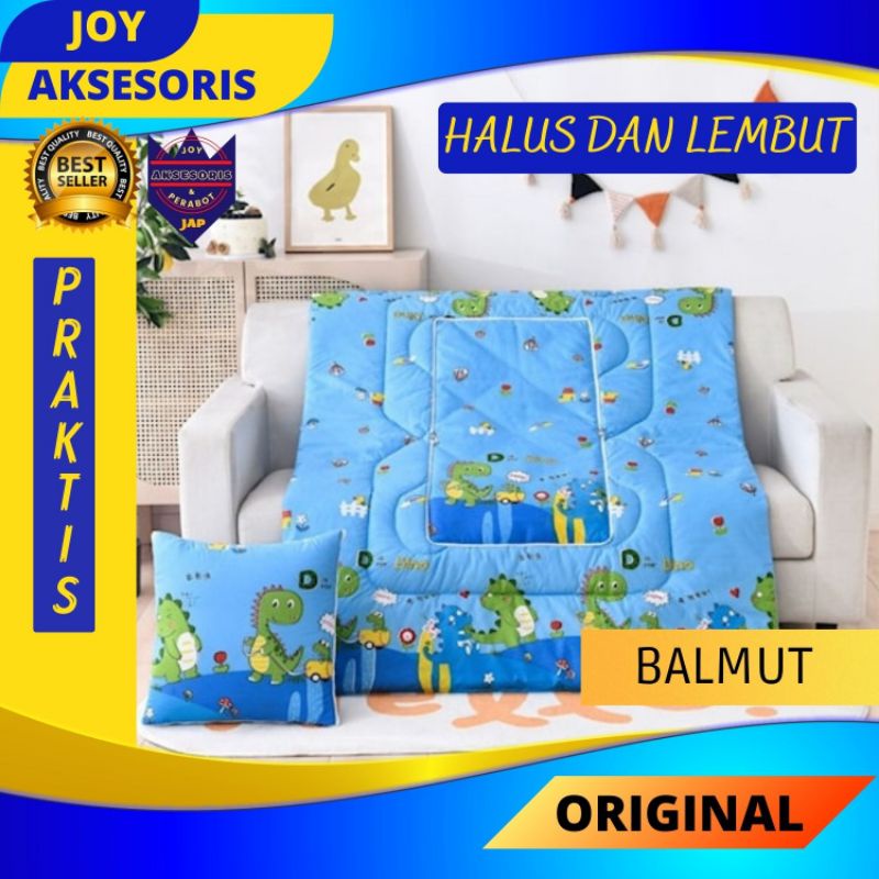 WAJIB PUNYA Balmut Bantal Selimut tidur 2in1 Bantal Lipat Praktis Jadi Selimut untuk sofa mabil lehe