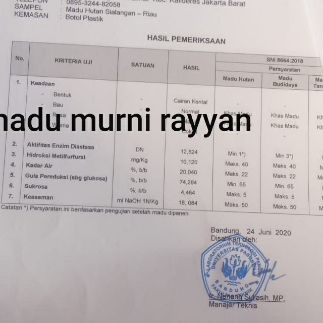 

d201nhd Madu Asli Hutan Sialang Riau 1Kg Ds201Fs