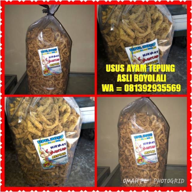 

Kripik Usus Ayam Tepung Makanan Ringan Snack Cemilan Grosir Asli Boyolali Usus Ayam