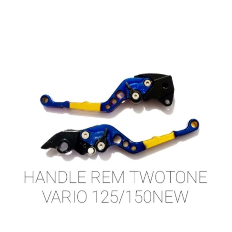 HANDLE REM ALMUNIUM CNC TWOTONE VARIO 150 ESP DAN VARIO 125 ESP F1 SCOOPY FI NEW BEAT STREET RING 12