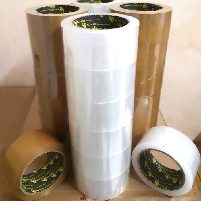 

perekat-pengikat- lakban murah bening/coklat 2"(48mm×90y) kualitas daimaru promo!!! - bening
