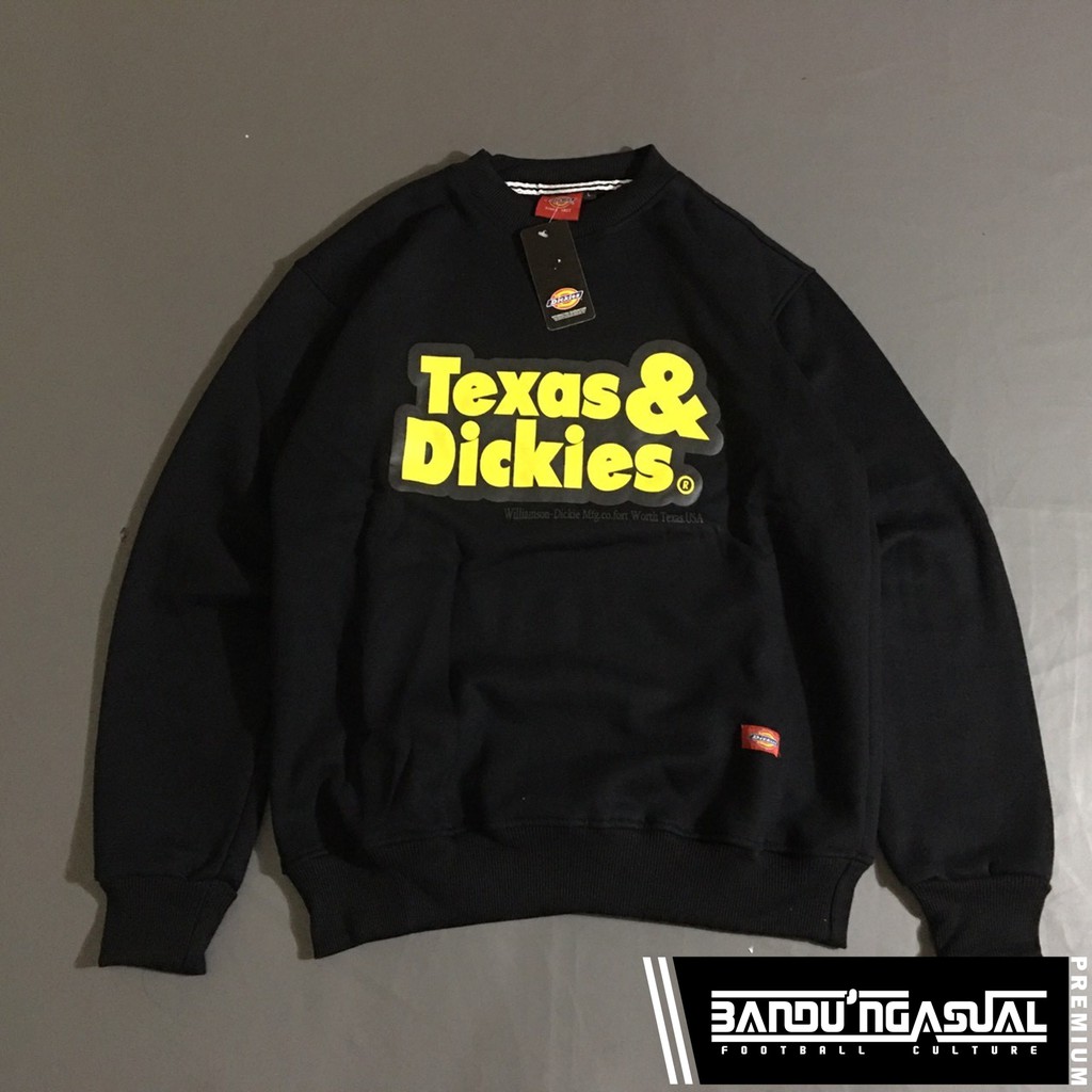 CREWNECK "DICKIES" TEXAS DICKIES (BLACK)