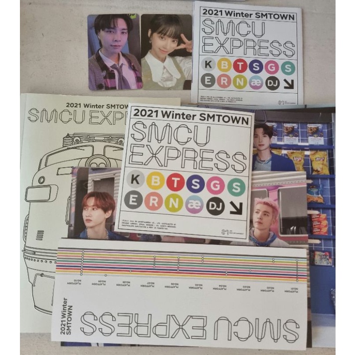2021 WINTER SMTOWN SMCU EXPRESS ALBUM SMTOWN VER UNSEALED PHOTOCARD JHONNY NCT & WINTER AESPA
