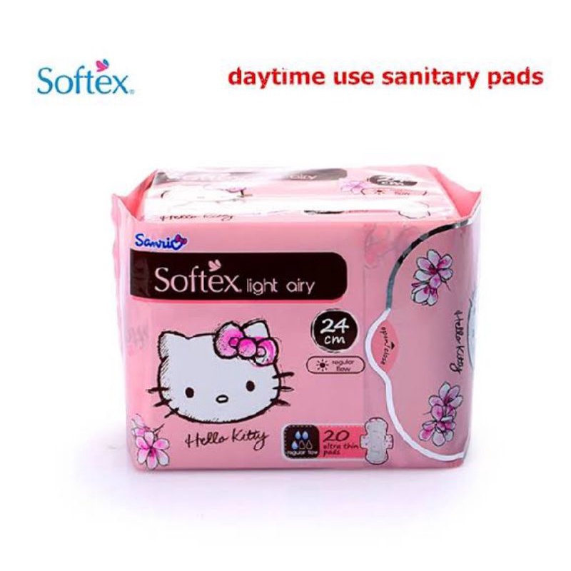 softex light airy 24cm 20s / softex hello kitty
