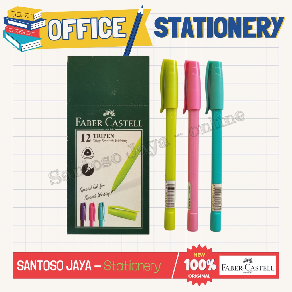 

Bolpen - Pulpen FABER CASTELL TRIPEN - Ballpoint FABER-CASTELL 0.7 mm