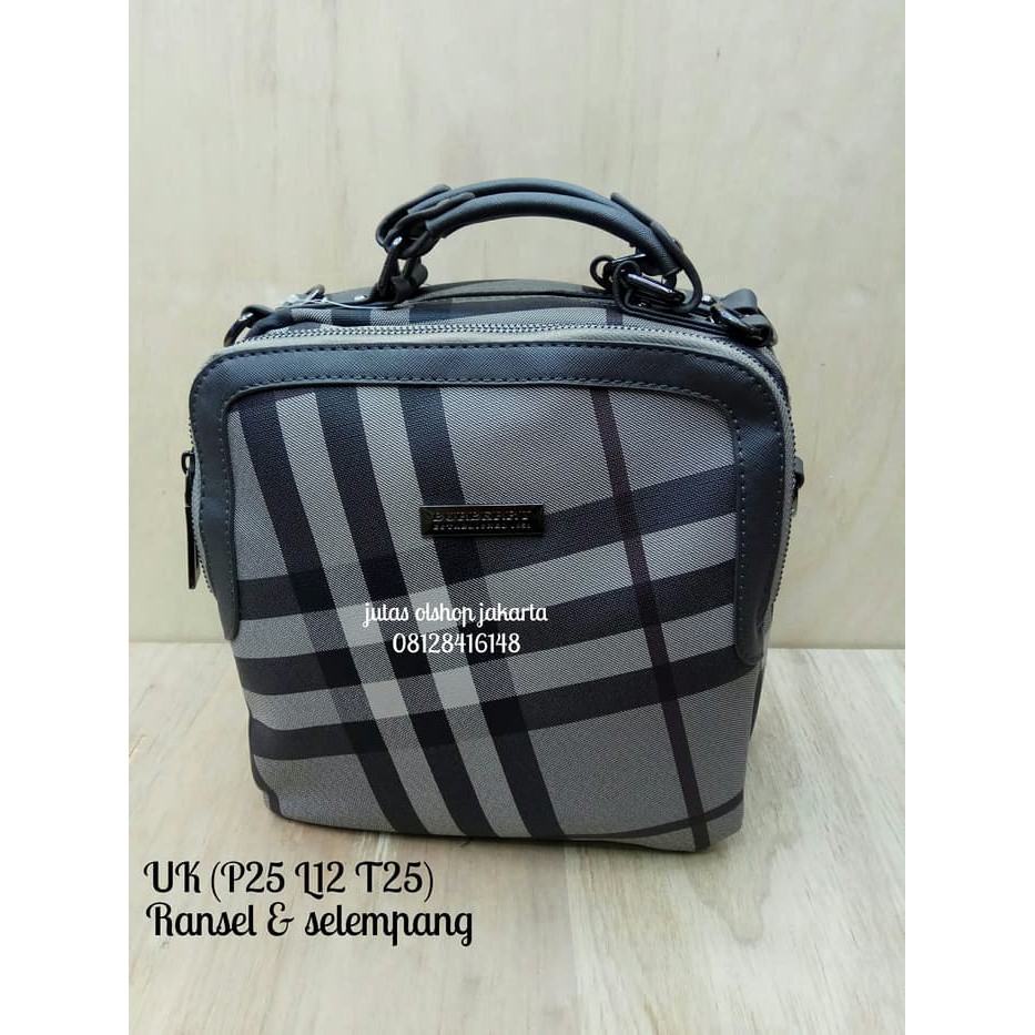 TAS SELEMPANG & SELEMPANG BURBERRY SEMI PREMIUM