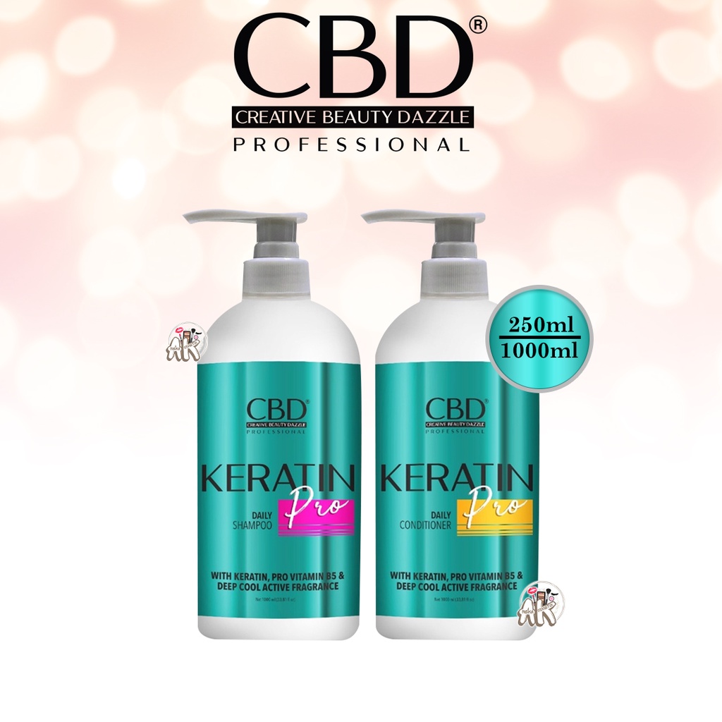 CBD KERATIN PROFESIONAL DAILY ( SHAMPOO / CONDITIONER ) 250ML / 1000ML