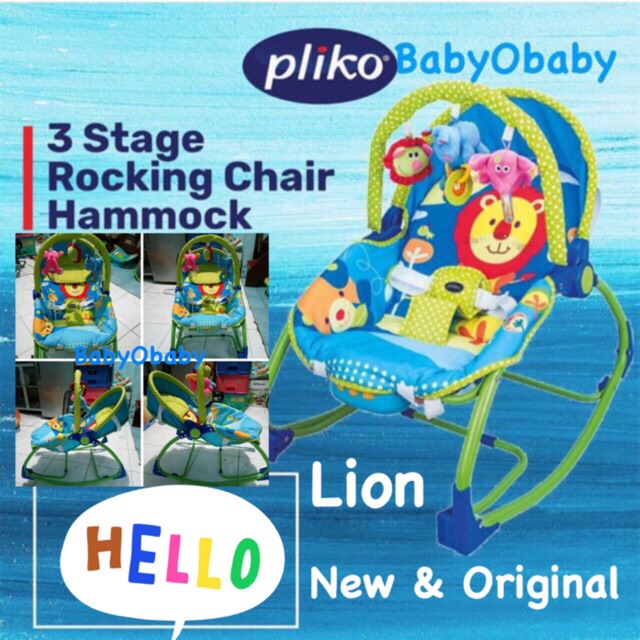  PLIKO  Hammock 308 Motif Lion Singa Bouncer Kursi  