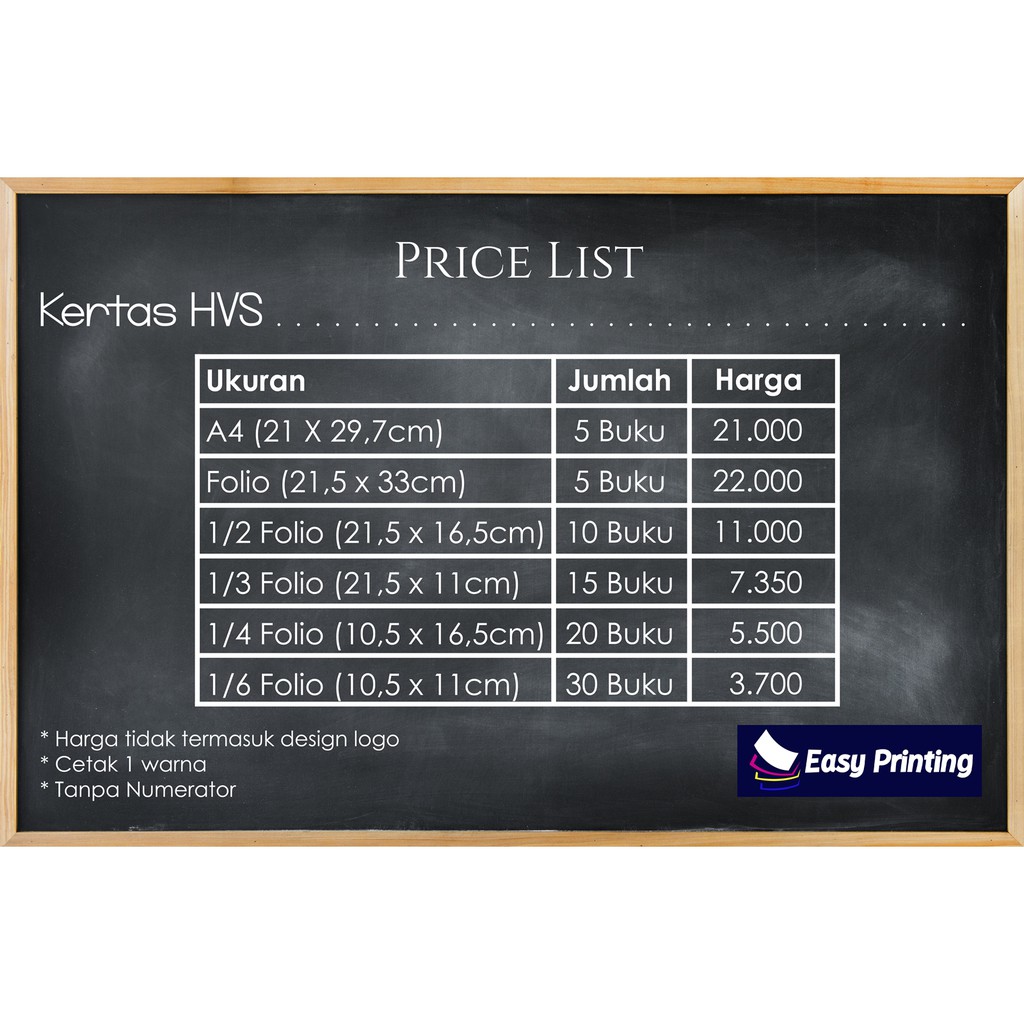 Jual Jasa Cetak Formulir Form Kertas Hvs 70gr Ukuran F4 Folio 21 5 X 33cm Indonesia Shopee Indonesia