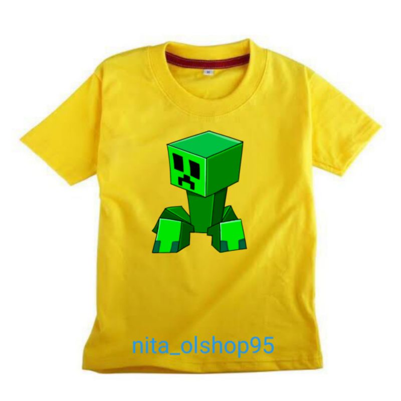 baju minicraft kaos Minecraft zombie