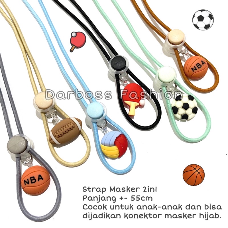 Kalung Masker anak / Tali masker anak laki laki  / kalung masker cowok / strap masker boy / strap masker anak dan dewasa / Strap Masker 2 in 1 / Konektor Masker / Tali masker karakter kartun / mask extender / clay resin / stopper clay motif